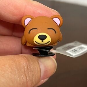 CROCS 3D brown bear on a tummy jibbitz